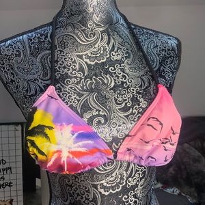 tropical triangle bikini top L